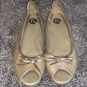 There’s no place like Tabby’s closet! Golden flats